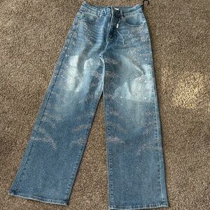 Stylish Blue Flare & Wide Leg Jeans